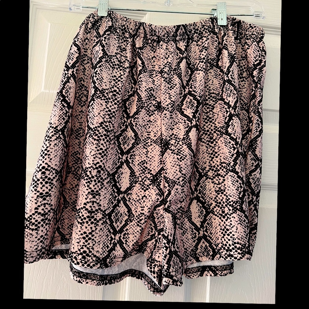 Snake skin shorts